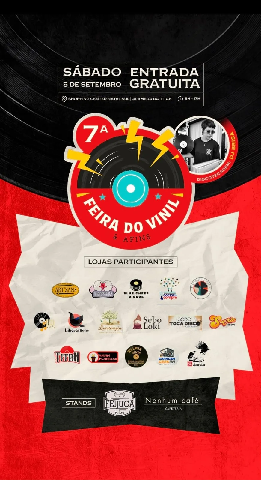 Flayer 7° Feira do Vinil e Afins/ Divulgação Titan Vinyl Store